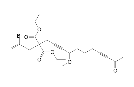 Diethyl 2-(2'-bromoprop-2'-en-1'-yl)-2-(4"-methoxy-10"-oxoundeca-2",8"-diyn-1"-yl)-propanedioate