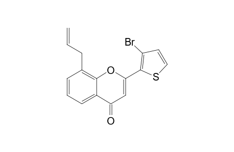2-(3'-Bromo-2'-thienyl)-8-allylbenzopyran-4-one