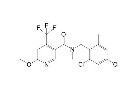 Pyridine-3-carboxamide, 4-trifluoromethyl-6-methoxy-N-(2,4-dichloro-6-methylbenzyl)-N-methyl-