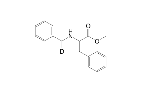 Methyl 2-[N-(.alpha.-deuteriobenzyl)amino]-3-phenylpropanoate