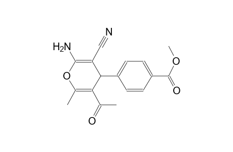 benzoic acid, 4-(3-acetyl-6-amino-5-cyano-2-methyl-4H-pyran-4-yl)-,methyl ester