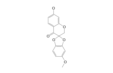 7-HYDROXY-5'METHOXYSPIRO-[BENZO-[D]-[1,3]-DIOXOLE-2',3-CHROMAN]-4-ONE