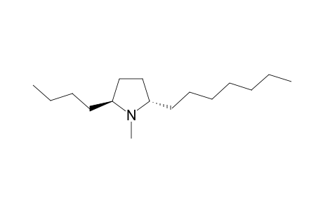 (2S,5S)-2-butyl-5-heptyl-1-methylpyrrolidine