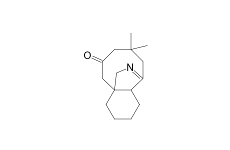 5,5-dimethyl-14-aza-tricyclo[6.4.2(1,7).0]tetradecan-7(14)-en-3-one