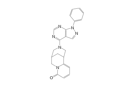 3-(1-phenyl-1H-pyrazolo[3,4-d]pyrimidin-4-yl)-3,4,5,6-tetrahydro-1H-1,5-methanopyrido[1,2-a][1,5]diazocin-8(2H)-one
