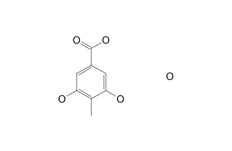 3,5-Dihydroxy-4-methylbenzoic acid hemihydrate