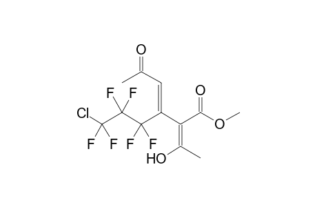 2-Hydroxy-3-(methoxycarbonyl)-4-(.omega.-chlorohexafluoropropyl)hepta-2,4-dien-6-one