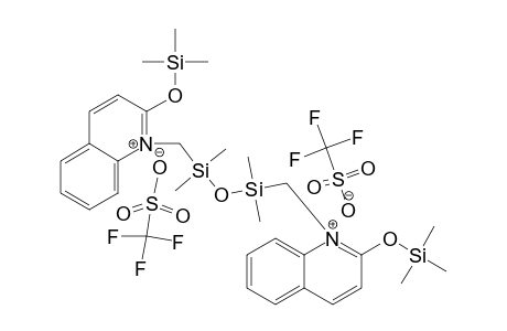 11,1,3,3-TETRAMETHYL-1,3-BIS-(2-TRTIMETHYLSILOXYQUINOLINIOMETHYL)-DISILOXANE-DITRIFLATE