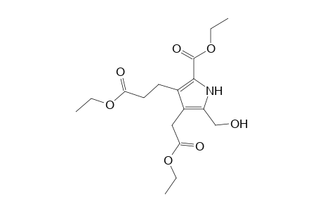 1H-Pyrrole-3-propanoic acid, 2-(ethoxycarbonyl)-4-(ethoxycarbonylmethyl)-5-(hydroxymethyl)-, ethyl ester