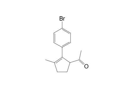 1-(2-(4-bromophenyl)-3-methylcyclopent-2-enyl)ethanone