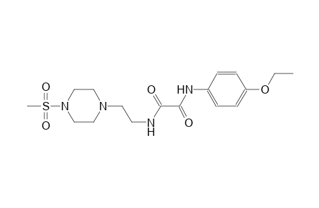 ethanediamide, N~1~-(4-ethoxyphenyl)-N~2~-[2-[4-(methylsulfonyl)-1-piperazinyl]ethyl]-