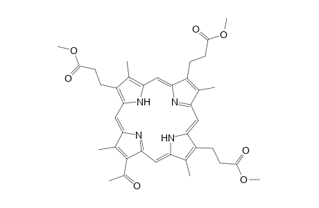 21H,23H-Porphine-2,8,12-tripropanoic acid, 17-acetyl-3,7,13,18-tetramethyl-, trimethyl ester