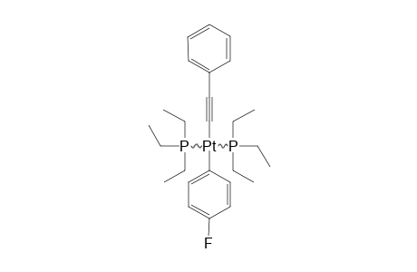 TRANS-PHENYLETHINYL-4-FLUOROPHENYL-BIS-(TRIETHYLPHOSPHINE)-PLATINUM-(II)