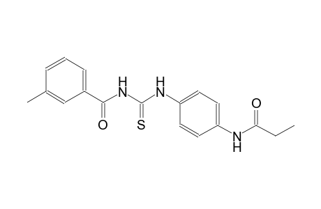 N-[4-({[(3-methylbenzoyl)amino]carbothioyl}amino)phenyl]propanamide