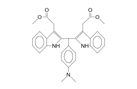 (N,N-Dimethyl-anilino)-bis[3-(2-methoxy-acetyl)-indol-2-yl]-methane