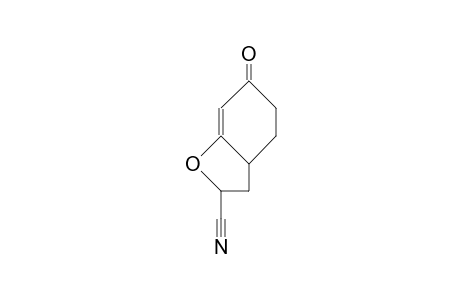 (6R*,8S*)-3-Oxo-9-oxa-bicyclo(4.3.0)non-1(2)-ene-8-carbonitrile