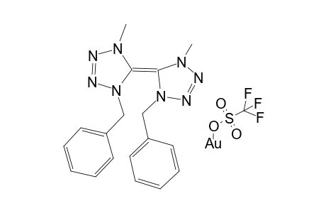 bis(1-Benzyl-4-methyl-4,5-dihydro-1H-(1,2,3,4)-tetrazol-5-ylidene -[gold]- Triflate