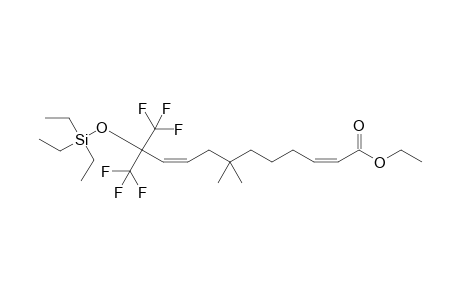 (2Z,9Z)-12,12,12-Trifluoro-7,7-dimethyl-11-triethylsilyloxy-11-trifluoromethyldodeca-2,9-dienoic acid ethyl ester
