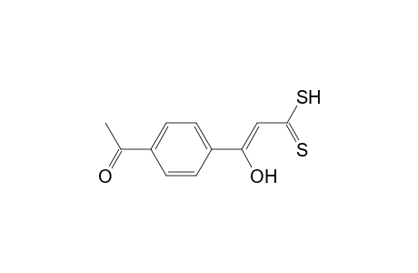 2-Propenedithioic acid, 3-(4-acetylphenyl)-3-hydroxy-