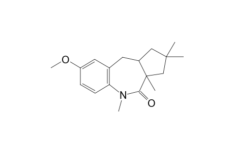 8-methoxy-2,2,3a,5-tetramethyl-1,3,10,10a-tetrahydrocyclopenta[c][1]benzazepin-4-one