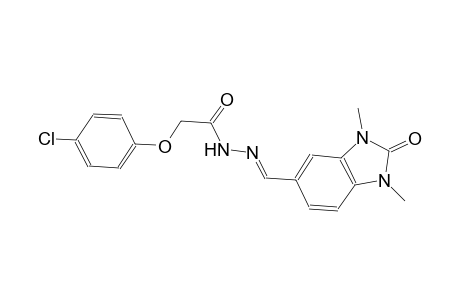 2-(4-chlorophenoxy)-N'-[(E)-(1,3-dimethyl-2-oxo-2,3-dihydro-1H-benzimidazol-5-yl)methylidene]acetohydrazide