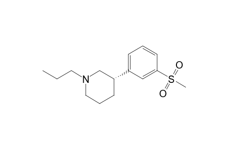 (3S)-3-(3-mesylphenyl)-1-propyl-piperidine