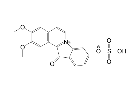 2,3-Dimethoxy-12,12a-dihydro-12-oxodibenzo[b,g]pyrrocolinium sulfate