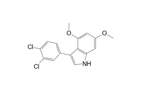 3-(3',4'-dichlorophenyl)-4,6-dimethoxyindole