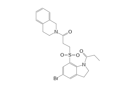 isoquinoline, 2-[3-[[5-bromo-2,3-dihydro-1-(1-oxopropyl)-1H-indol-7-yl]sulfonyl]-1-oxopropyl]-1,2,3,4-tetrahydro-