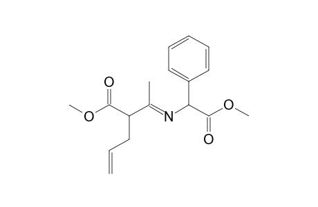 2-[1-(Methoxycarbonylphenylmethylimino)ethyl]pent-4-enoic acid methyl ester