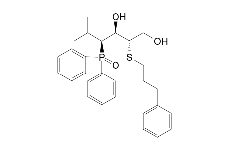 (2S,3R,4S)-4-diphenylphosphoryl-5-methyl-2-(3-phenylpropylsulfanyl)hexane-1,3-diol
