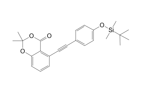 5-{2'-[4"-(t-Butyldimethylsilyloxy)phenyl]ethynyl]-2,2-dimethylbenzo[1,3]-dioxin-4-one