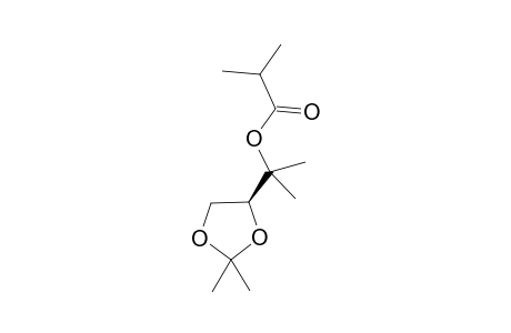 2-Methylpropanoic acid 2-[(4S)-2,2-dimethyl-1,3-dioxolan-4-yl]propan-2-yl ester