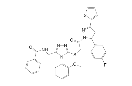 benzamide, N-[[5-[[2-[5-(4-fluorophenyl)-4,5-dihydro-3-(2-thienyl)-1H-pyrazol-1-yl]-2-oxoethyl]thio]-4-(2-methoxyphenyl)-4H-1,2,4-triazol-3-yl]methyl]-