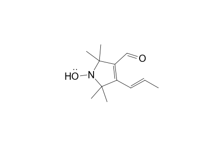 3-Formyl-2,2,5,5-tetramethyl-4-[(1E)-prop-1-enyl]-2,5-dihydro-1H-pyrrol-1-yloxyl radical