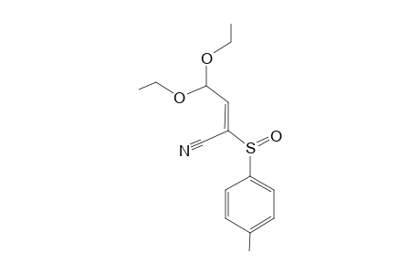 (2E,Ss)-4,4-Diethoxy-2-[(4-methylphenyl)sulfinyl]but-2-enenitrile