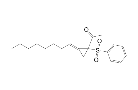1-(Benzenesulfonyl)-2-(octylidene)cyclopropyl Methyl Ketone
