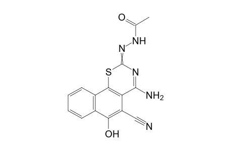 (4-Amino-5-cyano-6-hydroxy-2H-naphtho[2,1-e][1,3]thiazine-2-ylidene)acetohydrazide