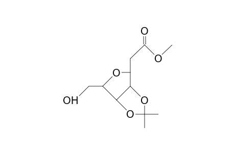 Methyl 3,6-anhydro-2-deoxy-4,5-O-isopropylidene-D-allo-heptonate