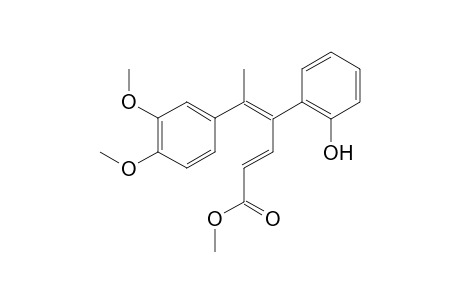 Methyl (2E,4E)-5-(3,4-dimethoxyphenyl)-4-(2-hydroxyphenyl)hexa-2,4-dienoate