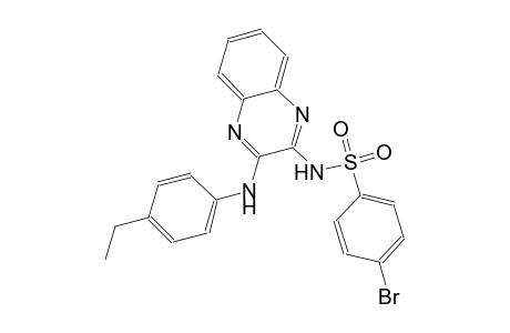 benzenesulfonamide, 4-bromo-N-[3-[(4-ethylphenyl)amino]-2-quinoxalinyl]-