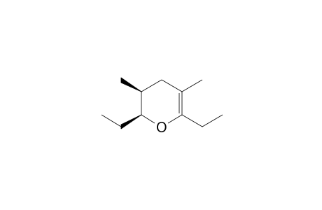 2,6S-diethyl-3,5S-dimethyl-3,4-dihydro-2H-pyrane