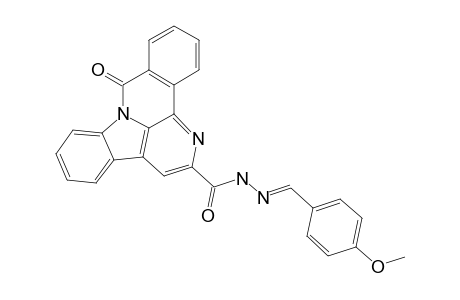 N'-(4-METHOXYBENZYLIDENE)-6-OXO-BENZO-[4,5]-CANTHINE-2-CARBOHYDRAZIDE