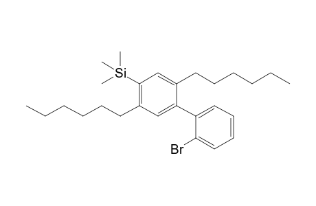 2-Bromo-2',5'-dihexyl-4'-(trimethylsilyl)biphenyl
