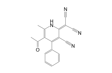propanedinitrile, 2-(5-acetyl-3-cyano-6-methyl-4-phenyl-2(1H)-pyridinylidene)-