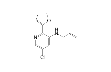 N-Allyl-5-chloro-2-(furan-2-yl)pyridin-3-amine