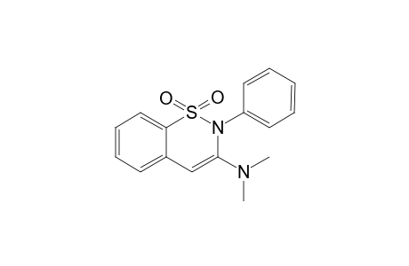 2-Phenyl-3-dimethylamino-2H-1,2-benzo[e]thiazine 1,1-dioxide