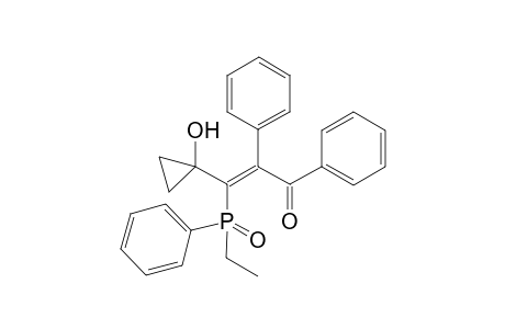(Z)-3-(Ethyl(phenyl)phosphoryl)-3-(1-hydroxycyclopropyl)-1,2-diphenylprop-2-en-1-one