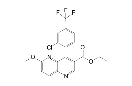 Ethyl 4-[2-Chloro-4-(trifluoromethyl)phenyl]-6-methoxy-1,5-naphthyridine-3-carboxylate