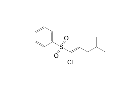 1-Chloro-4-methylpentenyl phenyl sulfone